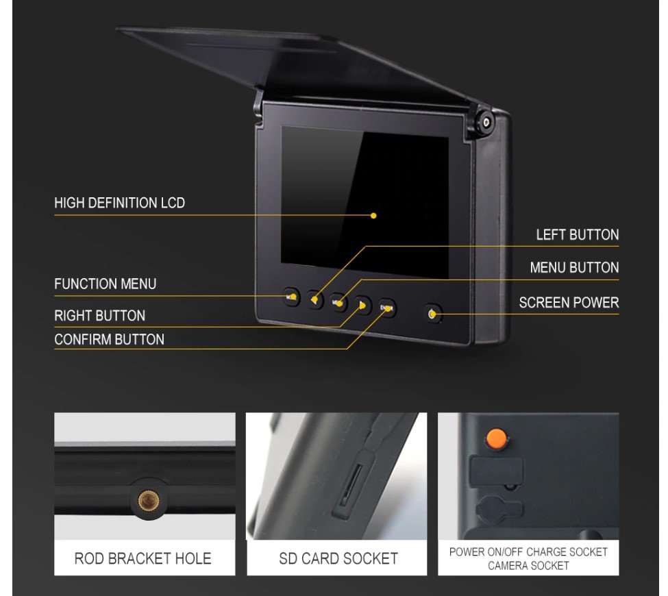Portable Underwater FNight Vision Camera