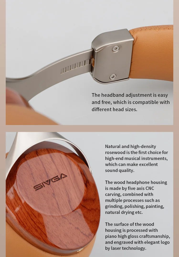 Over-ear Wood Headphones