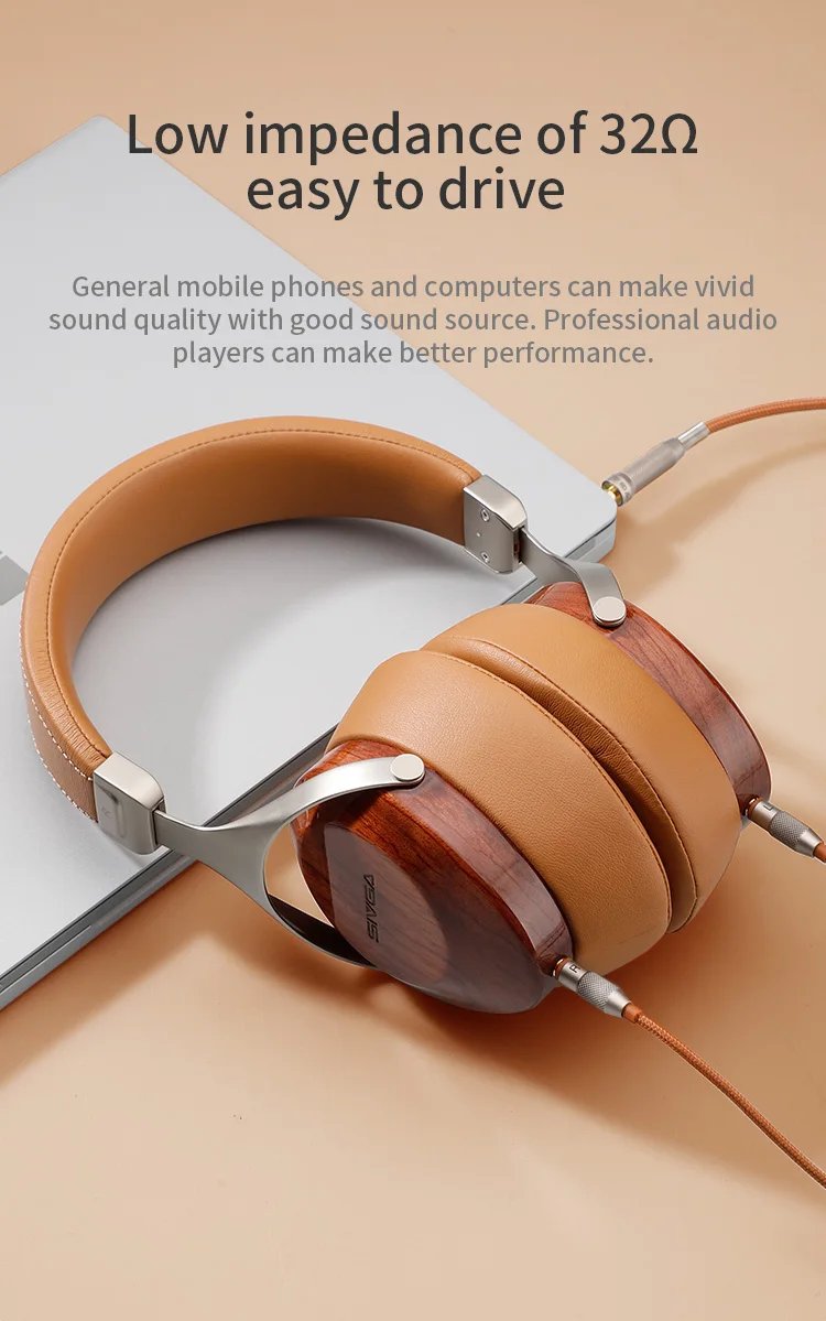 Over-ear Wood Headphones