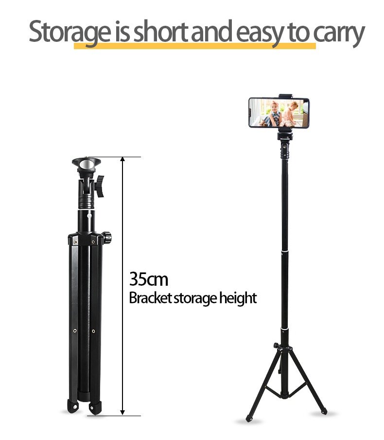 Illuminated Mount Smartphone Tripod Stick