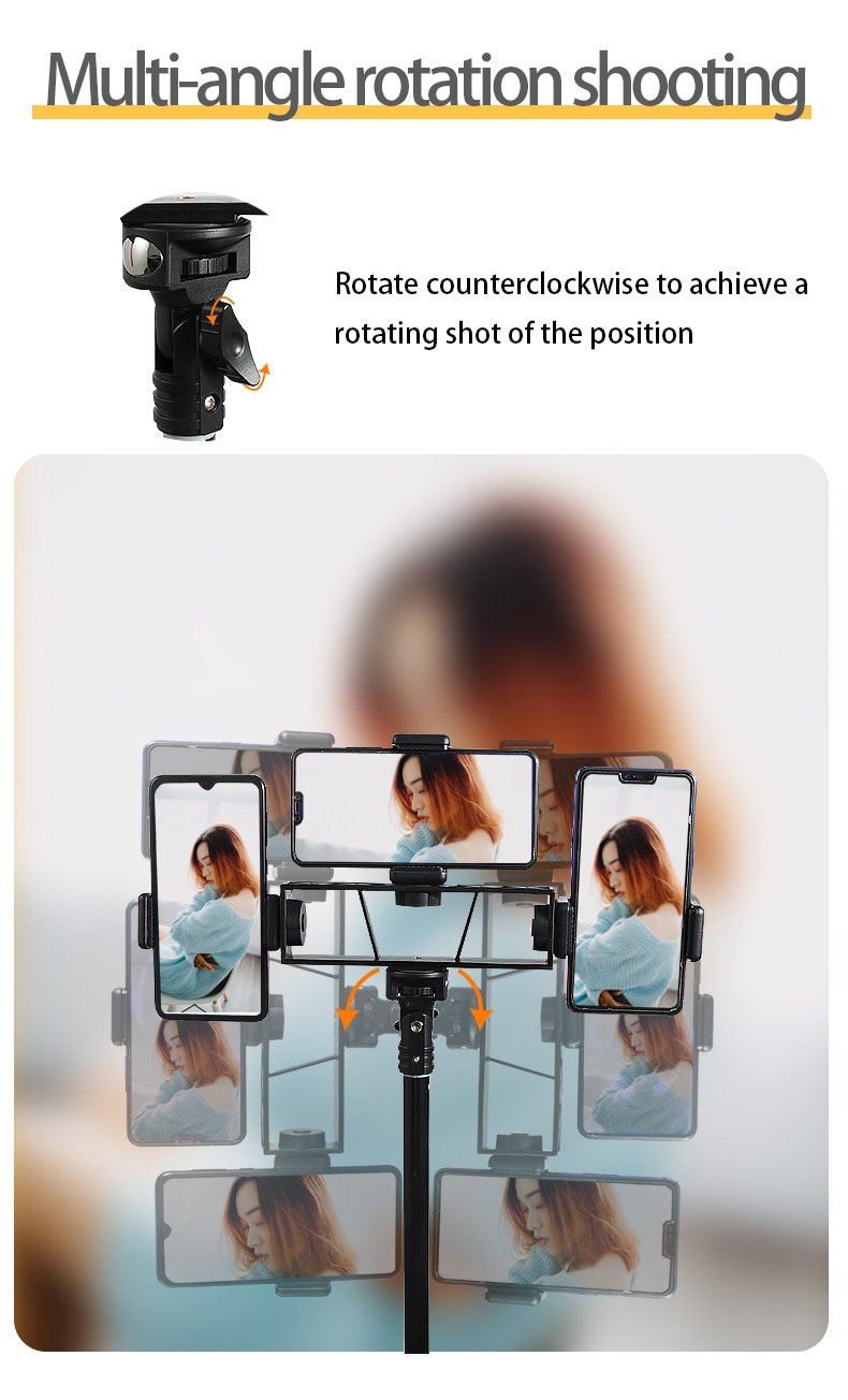 Illuminated Mount Smartphone Tripod Stick