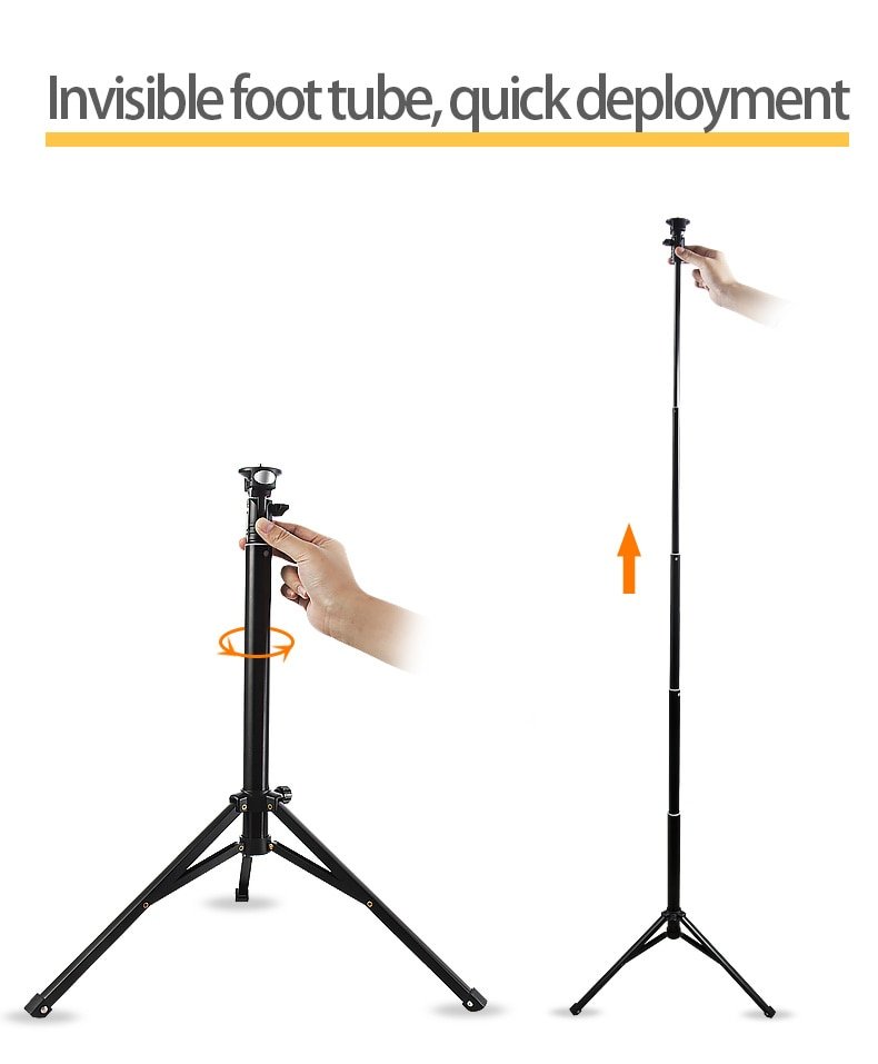 Illuminated Mount Smartphone Tripod Stick